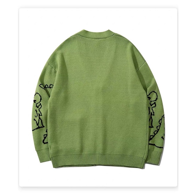 Áo Cardigan cá sấu Crocodile màu xanh lá giống Jisoo Blackpink