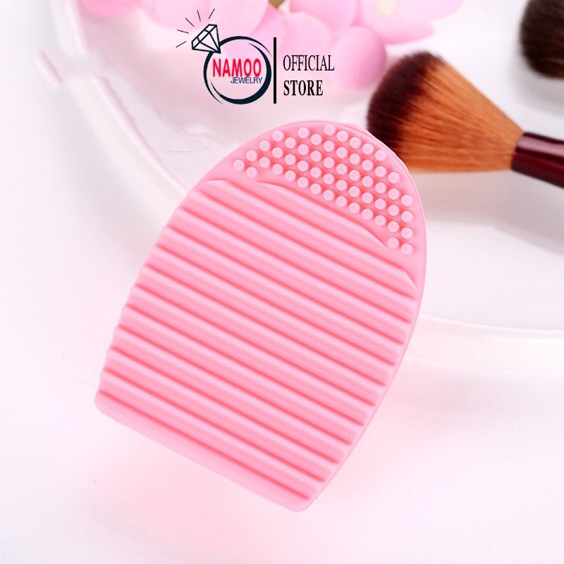 Dụng cụ vệ sinh cọ trang điểm silicone tiện lợi dễ sử dụng, miếng giặt làm sạch cọ trang điểm