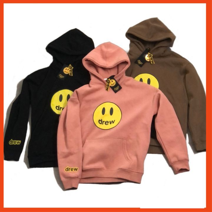 Áo hoodie rộng nam nữ, hoodie drew phong cách 2 lớp dày dặn đầy đủ tem mác_AOHOODIEDREW