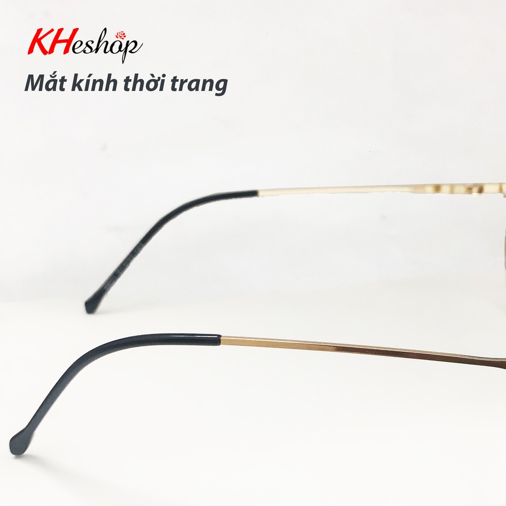 Gọng Kính Cận, Kính thời trang chống bức xạ ánh sáng xanh, tròng nửa gọng siêu hot, có thể thay tròng Kính Cận mã 143