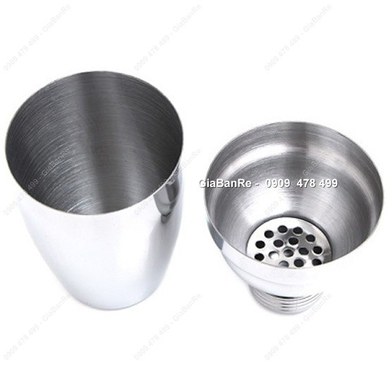 Combo Bình Lắc Inox 550ml Cocktail ,Trà Sữa Và Ly Đong 2 Đầu - 6392