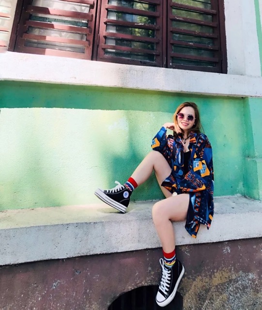 [ẢNH THẬT] Áo sơ mi ulzzang oversize dáng rộng giấu quần hoạ tiết cá tính | BigBuy360 - bigbuy360.vn