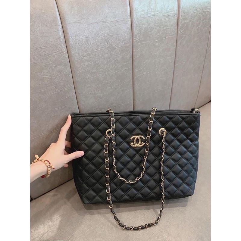 ⚡︎Freeship⚡︎ TÚI ĐEO VAI TRẦN TRÁM DÂY XÍCH, Túi đeo vai G.c CC YSL bản 35cm sang chảnh - H535