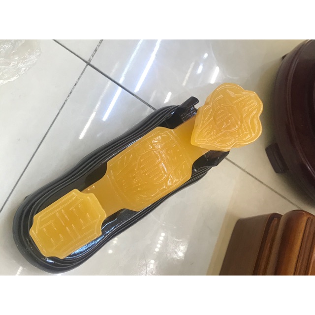 Gậy như ý ngọc hoàng long ( kèm đế gỗ hàng siêu đẹp )