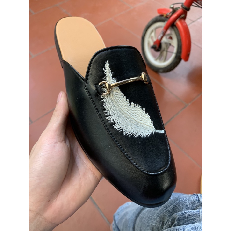Sục nam da mờThêu hoạ tiết lông vũ 🦅 đính đai khuyên vàng