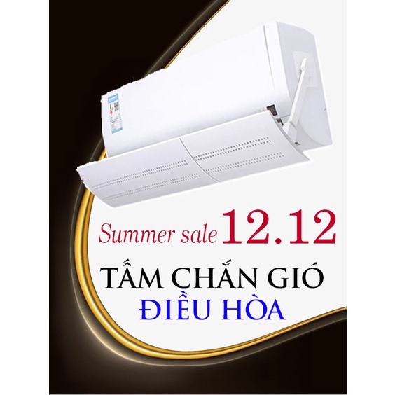 Tấm Chắn Gió Điều Hòa - Tản Nhiệt Máy Lạnh - Thiết Kế Lỗ Nhỏ Tránh Gió Trực Tiếp Từ Điều Hòa -Xoay 180 độ