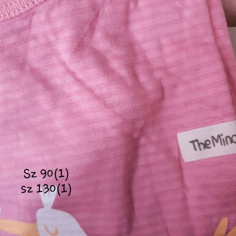 [90] Bộ cộc tay cotton giấy The Minou xuất Hàn dư xịn cho bé gái màu hồng con chim