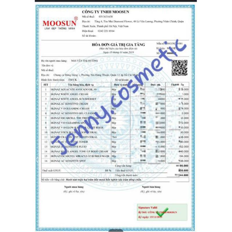 Kem dưỡng trắng da White Angel skinaz chính hãng