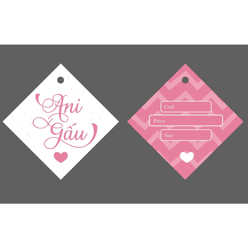 Thẻ tích điểm, Tag quần áo in theo yêu cầu