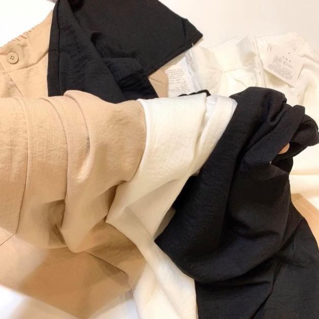 Quần culottes đũi ống rộng khoá thật dáng dài ống suông siêu Hot