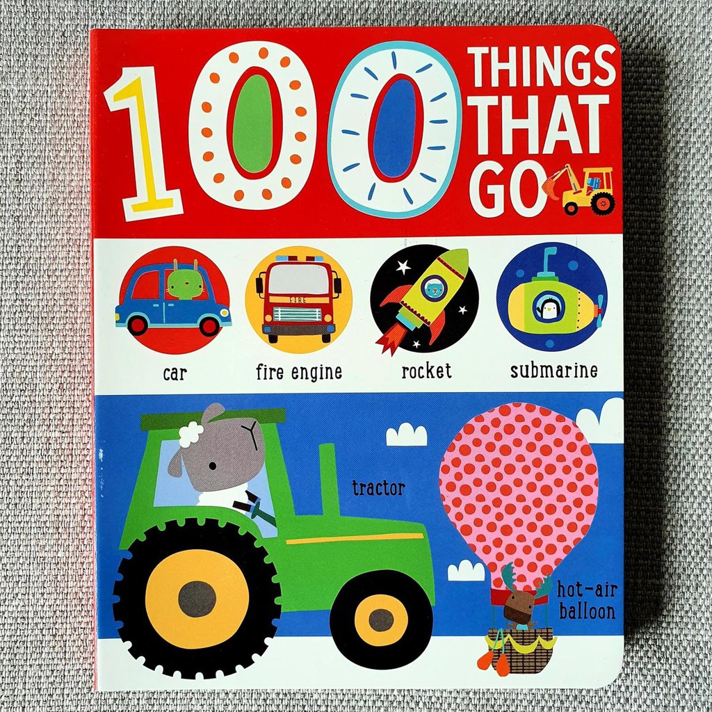 Sách Tiếng Anh 100% UK cho bé - 100 THINGS THAT GO