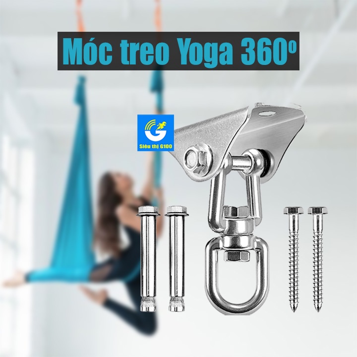 Bộ móc treo xoay 360 độ treo võng yoga treo xích đu