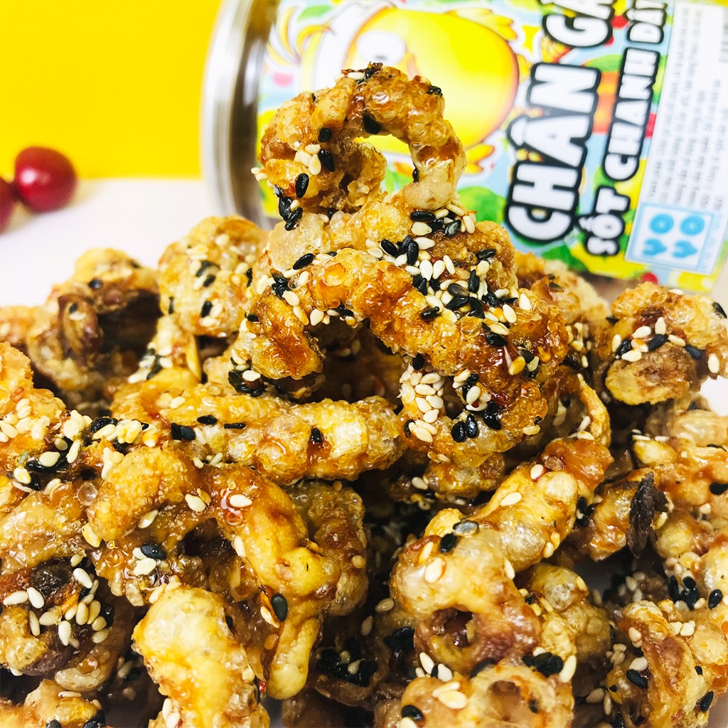 Chân gà sốt chanh dây hũ 200g đồ ăn vặt Hà My