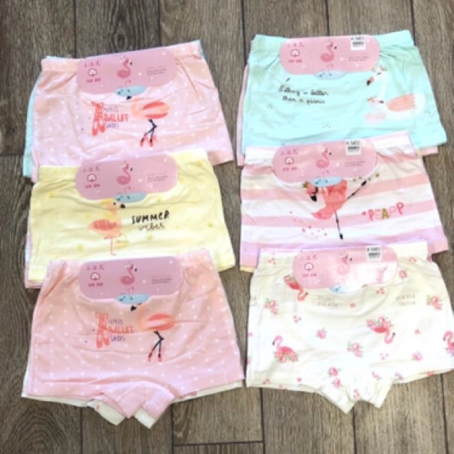 Set 2 Quần chip đùi cotton bé gái hàng đẹp
