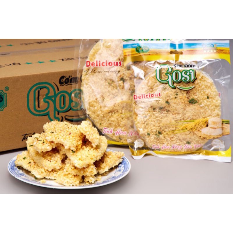 Thùng 24 gói cơm cháy Gosi đặc sản Cố Đô Ninh Bình (bán sỉ)