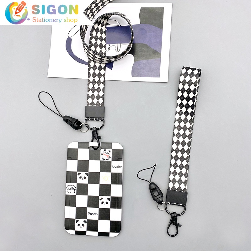 Ví Đựng Thẻ ID / Thẻ ID / Xe Buýt Hình Gấu Trúc Hoạt Hình Chống Mòn / Trầy Xước