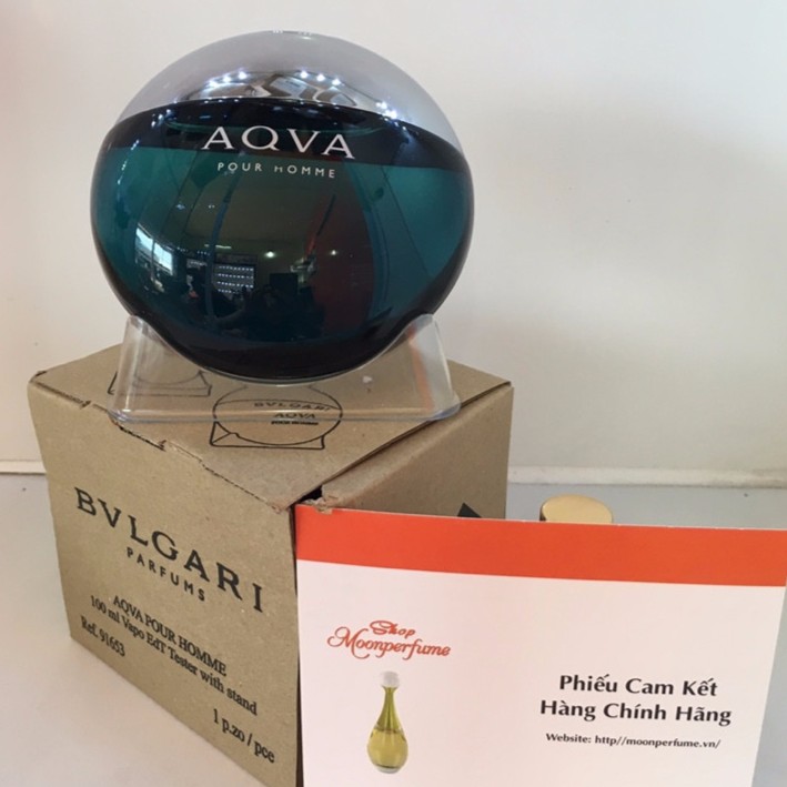 Chính Hãng . Nước hoa  Bvlgari Aqva Pour Homme 100ml tester hộp như hình Chuẩn Auth 1