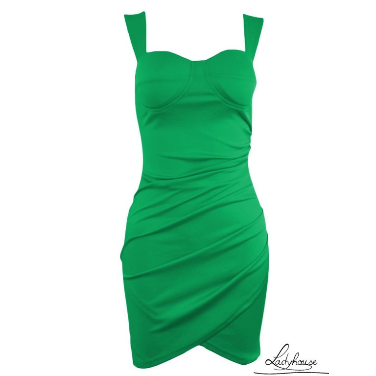 Đầm Ngắn Ôm Hông Không Tay Hở Lưng Màu Trơn Cho Nữ