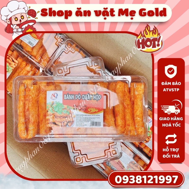Bánh pò quẩy ăn vặt cổng trường