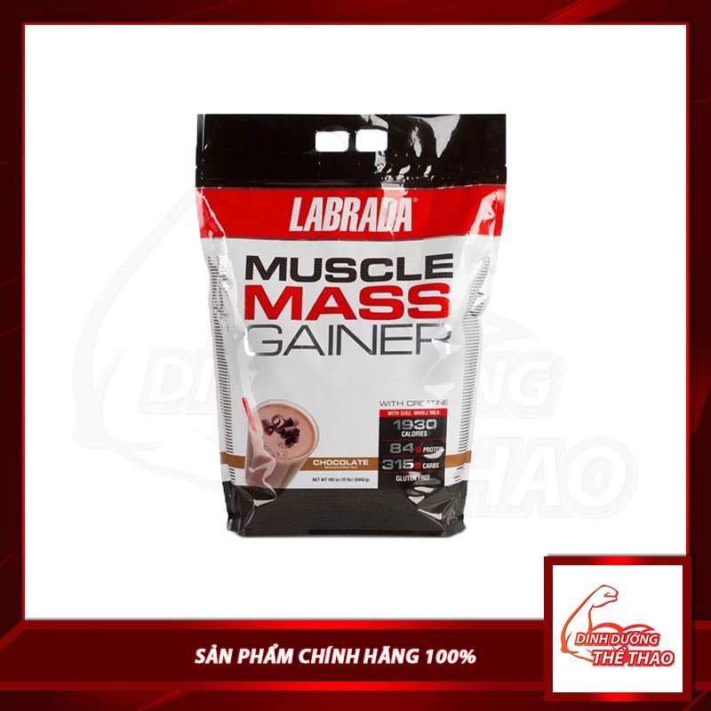 Sữa tăng cân cho người gầy Labrada Muscle Mass 12 Lbs 5.4kg