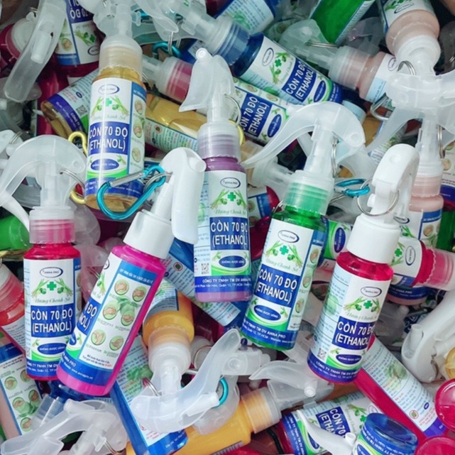 Cồn Sát Khuẩn 70 Độ Có Móc Khoá 100ml