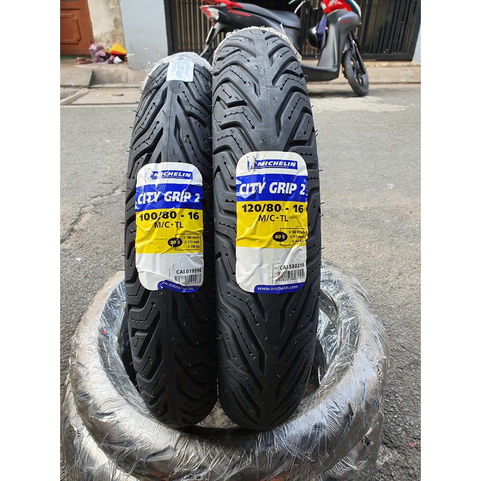 Cặp vỏ lốp xe Michelin City Grip 2 hàng châu âu cho SH 125 150. Size 100/80-16 và 120/80-16