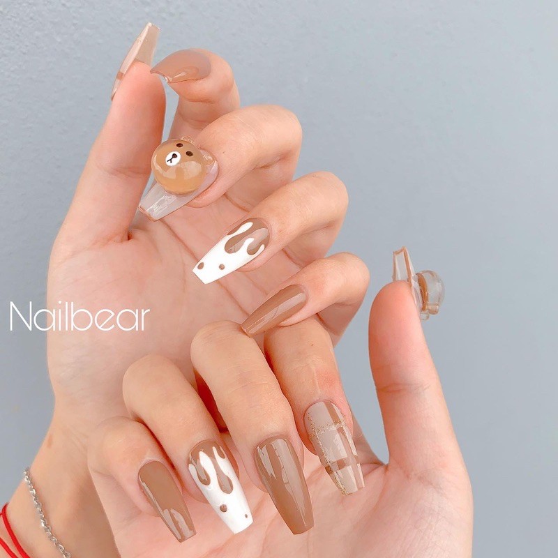 [ Nailbox ] gấu xinh