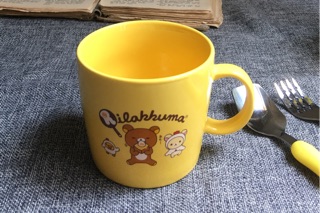 Set cốc, đĩa, thìa gấu rilakkuma