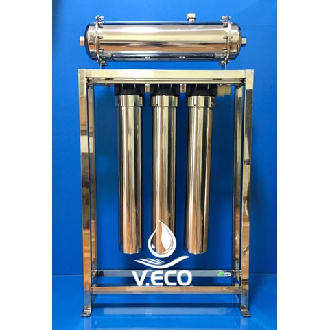 BỘ CỐC LỌC NƯỚC THÔ 20 INCH - KHÔNG DÙNG ĐIỆN -LỌC SẠCH MỌI VI KHUẨN - LỌC NƯỚC THÔ ĐẦU NGUỒN - KÈM LÕI, GIÁ ĐỠ, TAY VẶN