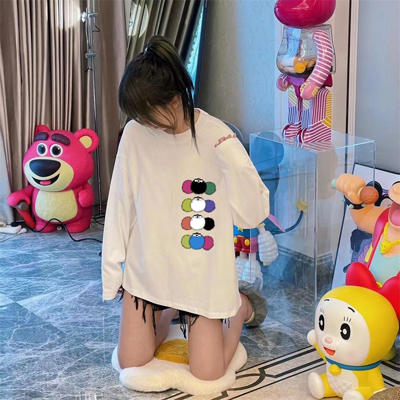 NRVP Áo Thun Nữ Dài Tay Dáng Rộng Phong Cách Hàn Quốc Mới