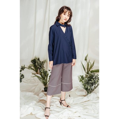 YU CHERRY | Quần nữ phom rộng ống loa chữ A Pijama Pants YQ005