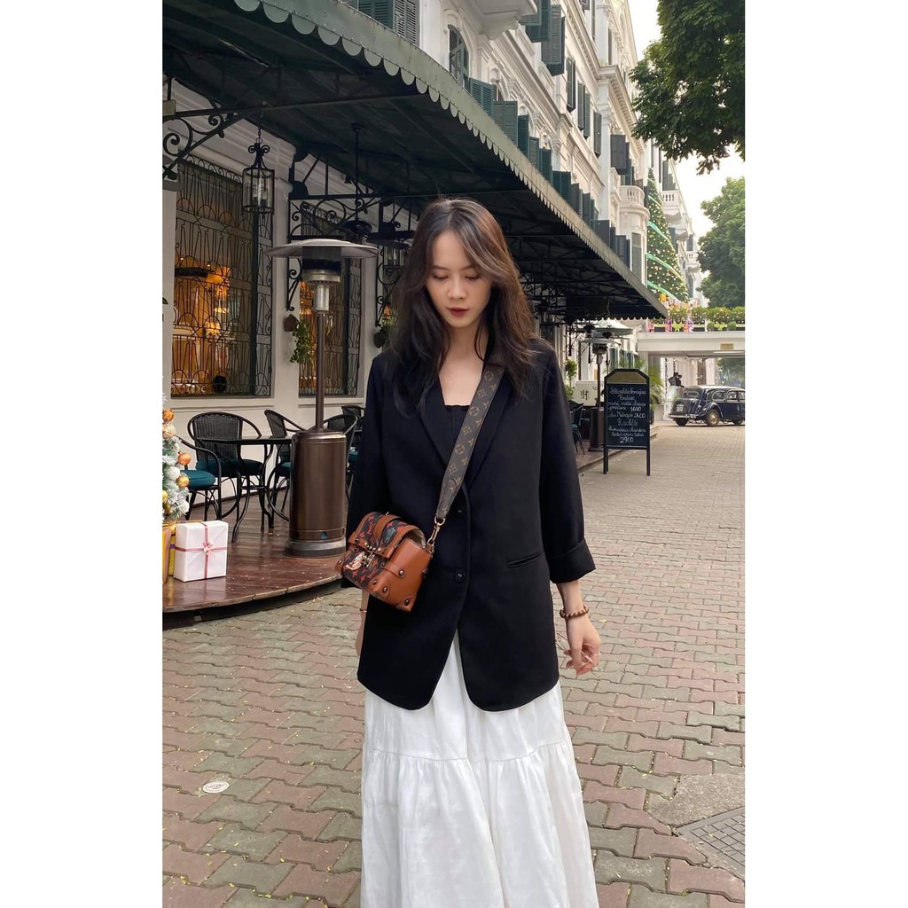 ÁO KHOÁC VEST BLAZER NỮ 2 LỚP CÓ SIZE PHONG CÁCH HÀN QUỐC 2 CÚC CHẤT CAO CẤP | BigBuy360 - bigbuy360.vn