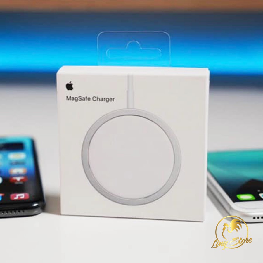 Sạc không dây MagSafe dùng cho iphone 12, 12 pro, 12 pro max và các dòng máy hỗ trợ sạc không dây chuẩn Qi