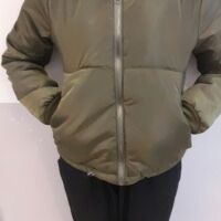 Áo khoác phao cổ bông (đen, xanh lính)