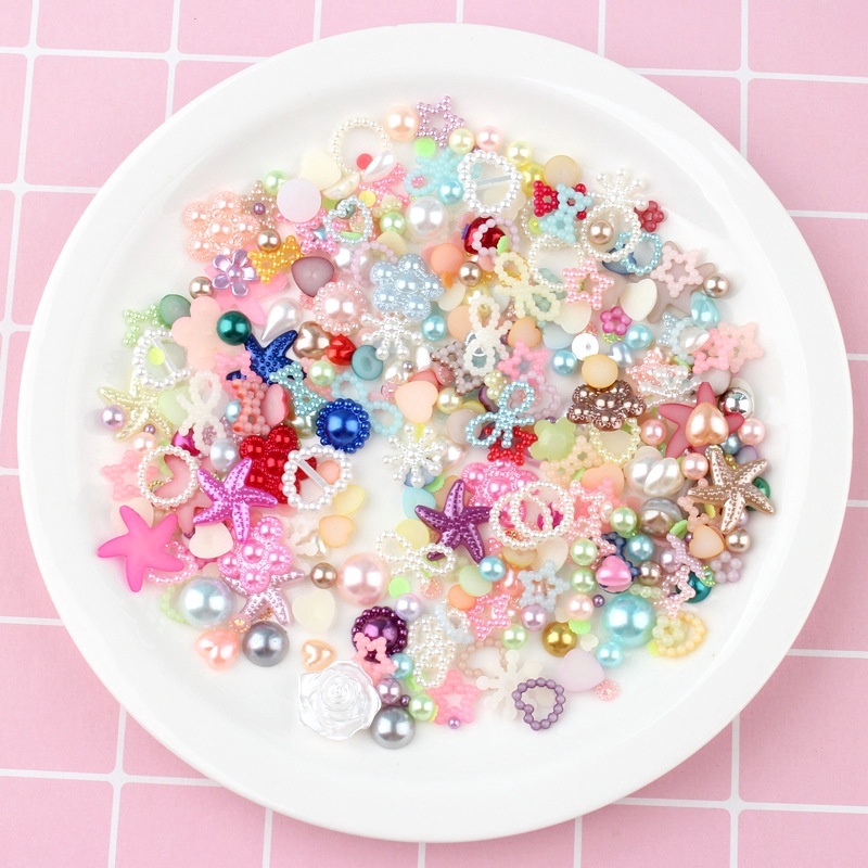 Gói 40g Phụ Kiện Trang Trí Hình Nơ / Sao Biển Đa Dạng