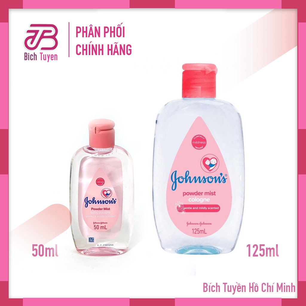 Nước hoa johnson s baby powder mist hương phấn hoa - nước hoa em bé - ảnh sản phẩm 1