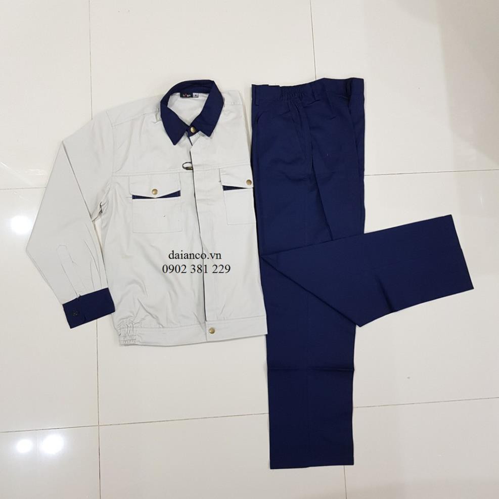 Quần áo bảo hộ kỹ sư ghi phối xanh đậm thương hiệu TINBA 03