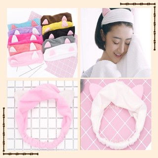 [Mã JTT5K Giảm 5K đơn 50k] Băng Đô, Bờm Rửa Mặt Tai Mèo Dễ Thương_ JUN TITI