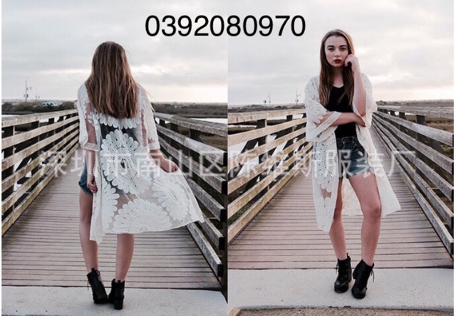 👘Áo Choàng Ren Cotton Đi Biển, Chống Nắng Tốt, Tay Lỡ Siêu Xinh - Hàng Nhập Quảng Châu - Lucky Girl shop | BigBuy360 - bigbuy360.vn