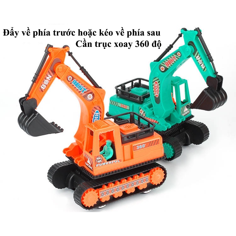 Xe ô tô đồ chơi mô hình công trình xây dựng cho bé, cần cẩu, máy xúc bằng nhựa an toàn, bền đẹp rất nhiều chủ đề