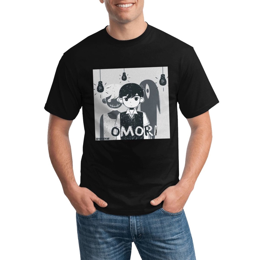 Avialbale Omori Omori Game Omocat Hero Anime Aubrey Cá Tính Mặc Cổ Tròn Tee