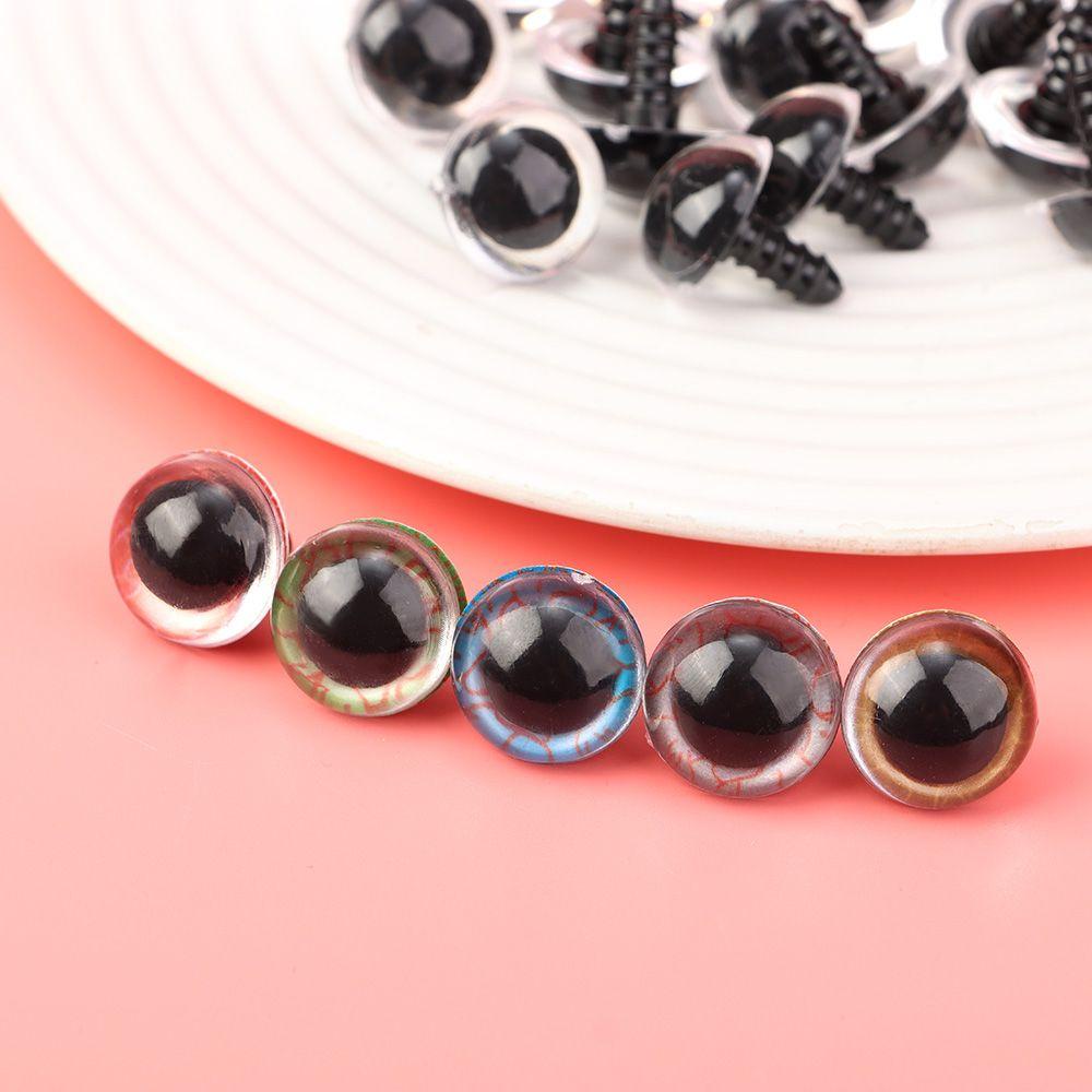 Set 10 / 5 Cặp Mắt Thủ Công 12 / 14 / 16mm Kèm Vòng Đệm Cho Búp Bê Nhồi Bông DIY