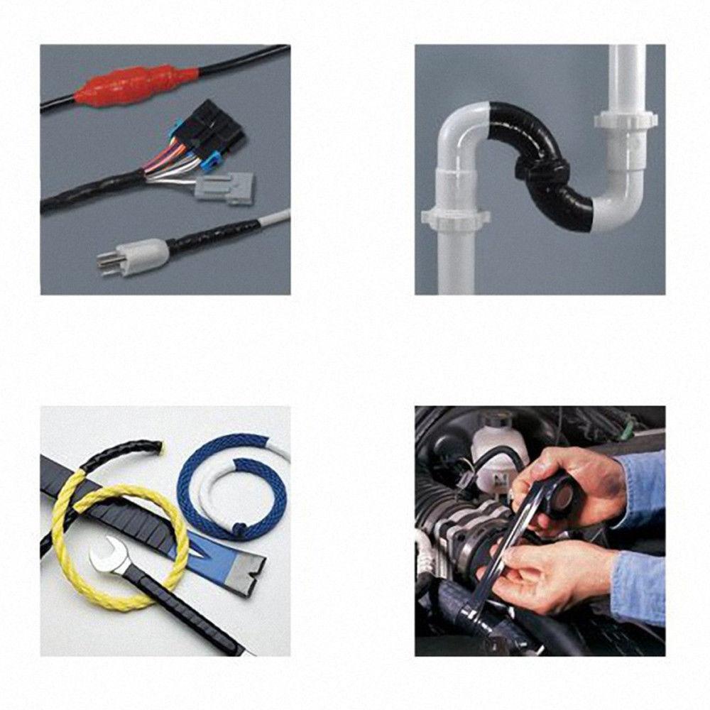 LAKAMIER Cuộn Băng Keo Màu Đen Tự Dính Chống Thấm Nước Tiện Lợi