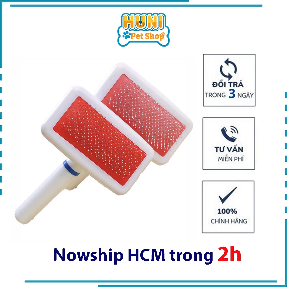 Lược kim chải lông cho chó mèo lông dài hoặc giống chó poodle - Huni petshop
