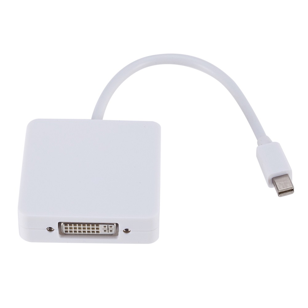 3in1 Mini Display Port DP to DVI VGA HDMI Adapter Cable for MacBook Thunderbolt