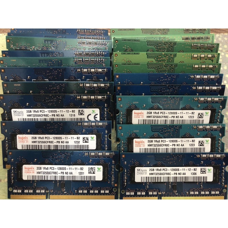 [Bảo hành 1 tháng đến 12 tháng]  Ram laptop Ddr3 2gb bus 1066 / 1333 / 1600 và Pc3L