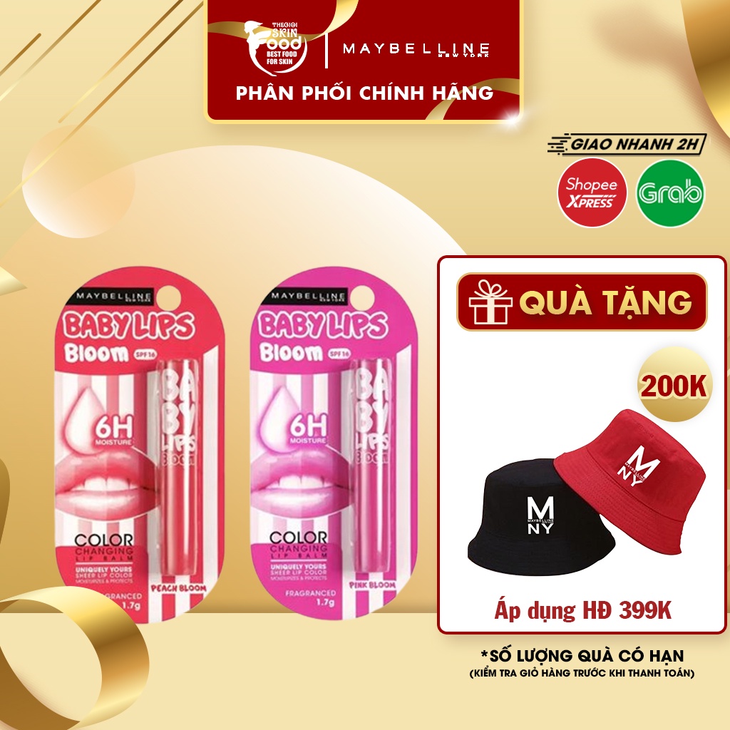 Son Dưỡng Môi Chuyển Màu Maybelline Baby Lips Bloom Color Changing Lip Balm SPF16 1.7g