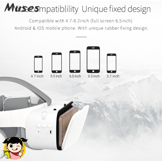 Muse07 Kính thực tế ảo VR 3D Bobo VR Z6 chất lượng cao