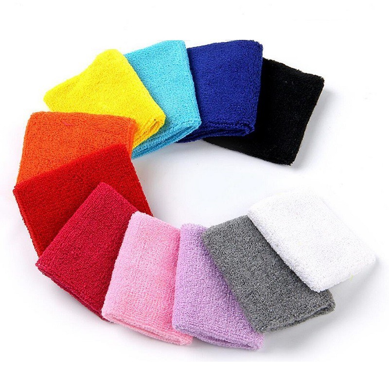 Băng cổ tay cotton JUSTFIT thấm hút mồ hôi khi tập yoga, gym