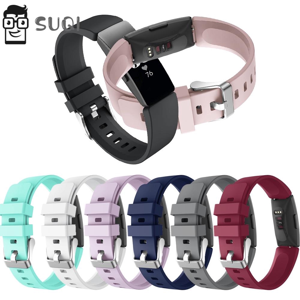 Dây Đeo Thay Thế Chất Liệu Silicon Màu Trơn Thời Trang Cho Fitbit Inspire / Inspire Hr